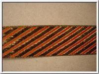 Borte Diagonal Streifen Bronze Orange