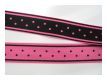 Ripsband Streifen Tupfen Dunkles Pink Schwarz